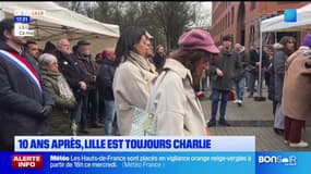 Lille rend hommage aux victimes de l'attentat de Charlie Hebdo, 10 ans après