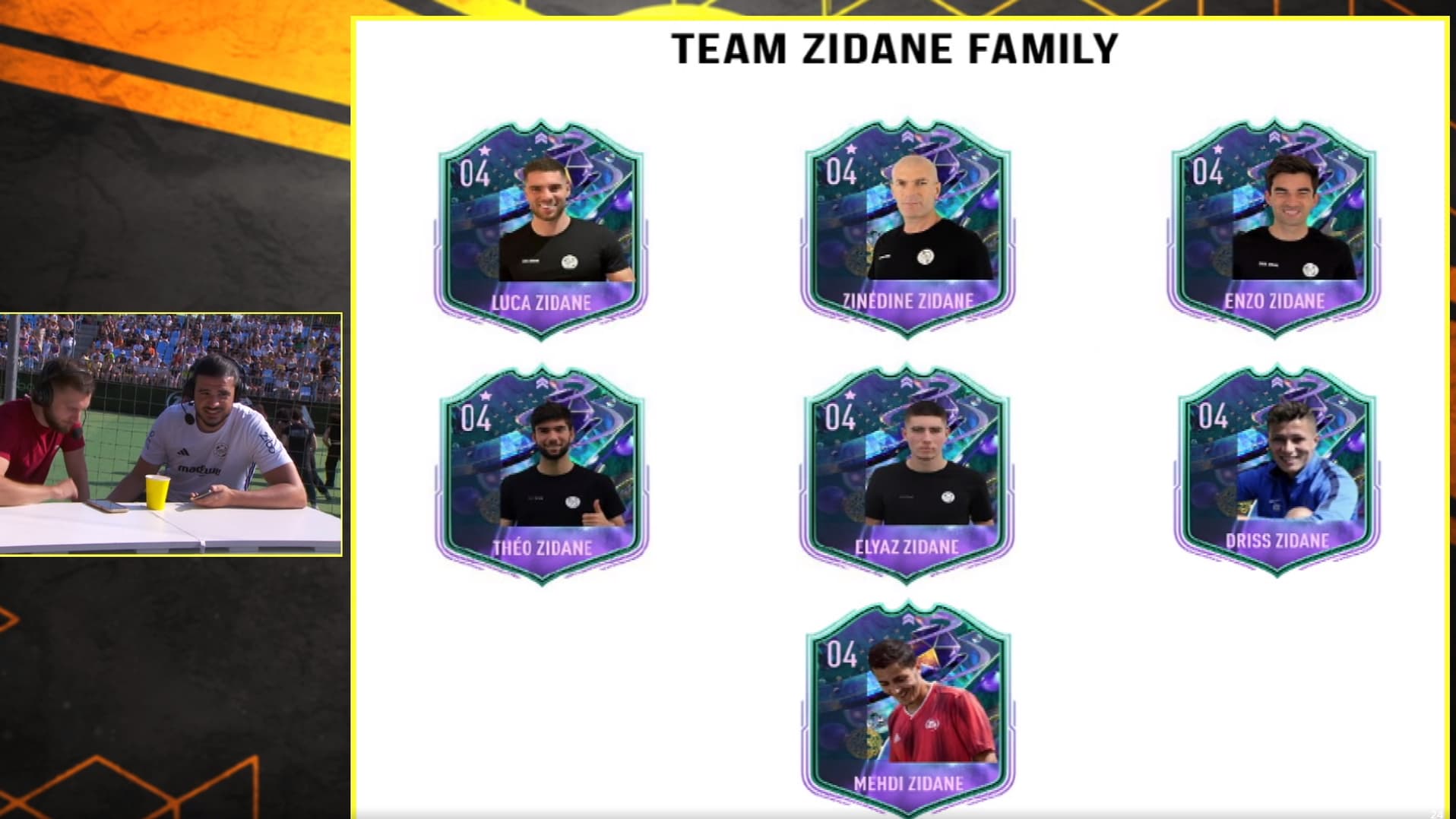 La "Team Zidane Family", le 16 juin 2023