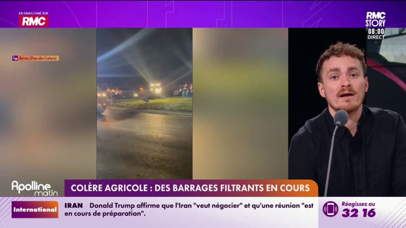 Colère agricole : des barrages filtrants en cours