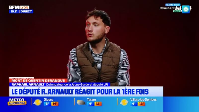 Mort de Quentin Deranque : le député Raphaël Arnault réagit pour la 1ère fois