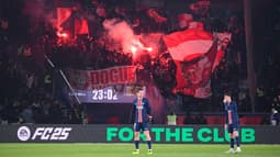 Les supporters de Lille au Parc des Princes lors du match contre le PSG - le 01/03/2025