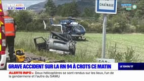 Hautes-Alpes: un grave accident sur la RN94 près de Crots