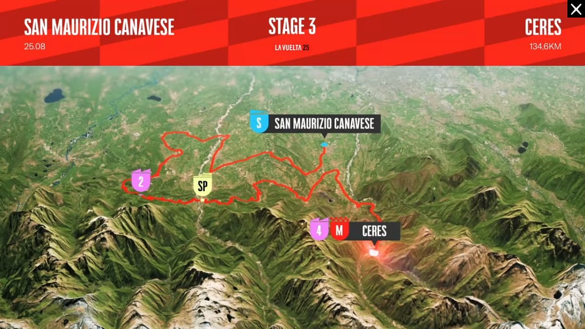 Parcours de la 3e étape de la Vuelta 2025