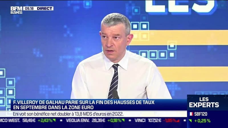 Les Experts : F. Villeroy de Galhau parie sur la fin des hausses de taux en septembre dans la zone euro - 23/02