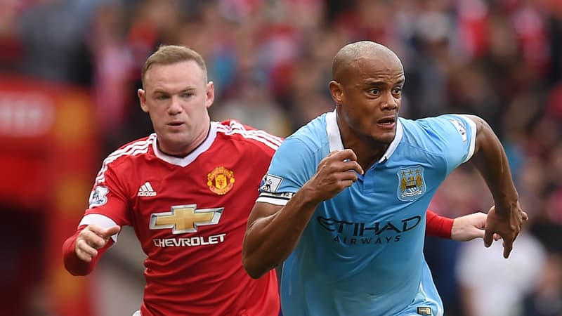 Wayne Rooney et Vincent Kompany