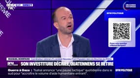 Manuel Bompard, député sortant LFI salue le "sens des responsabilités" d'Adrien Quatennens après le retrait de sa candidature