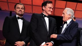 Leonardo DiCaprio, Quentin Tarantino et Robert De Niro à la cérémonie d'ouverture du festival de Cannes, le 13 mai 2025.