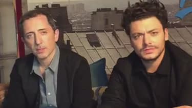 Kev Adams et Gad Elmaleh pendant leur interview sur Twitter, ce lundi 26 octobre.