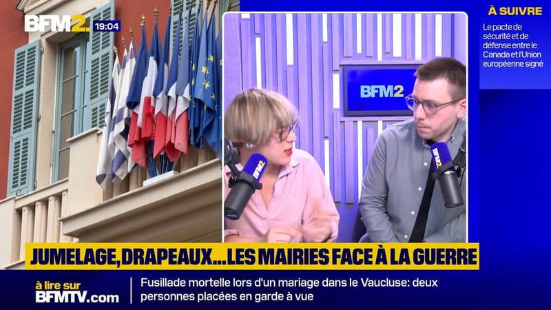 Drapeaux israéliens ou palestiniens sur une mairie: un choix avant tout politique