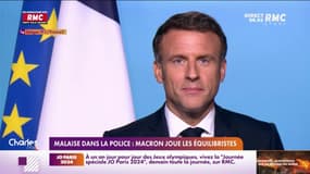 Malaise dans la police: Macron joue les équilibristes