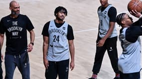 NBA - Brooklyn Nets - Cam Thomas à Levallois, le 10 janvier 2024