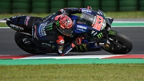 Fabio Quartararo lors du GP d'Emilie-Romagne, le 24 octobre 2021 à Misano Adriatio (Italie) 