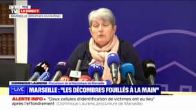 Dominique Laurens, procureure de Marseille: "Les décombres continuent à être fouillés à la main"