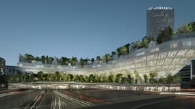 Le projet "Mille Arbre", au-dessus du périphérique parisien.