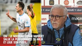 OM : Milik salué par le nouveau coach Larguet, qui loue son profil de pur 9