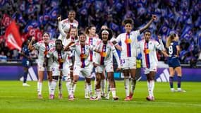 Les joueuses d'OL Lyonnes face au PSG, le 27 septembre 2025.
