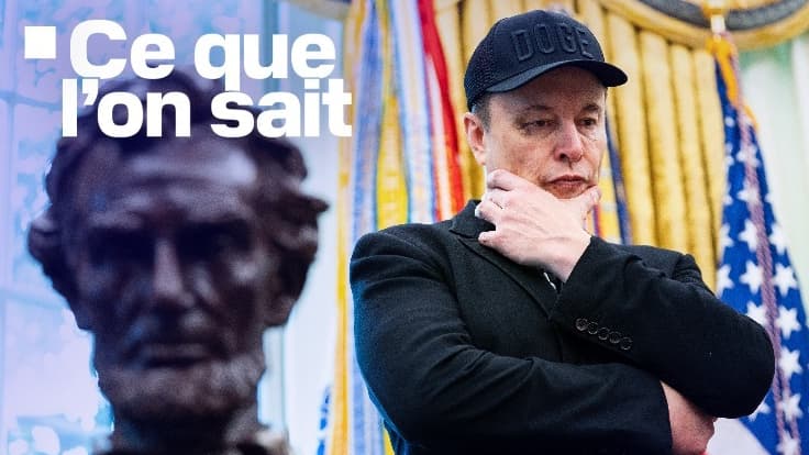 Elon Musk pendant une conférence de presse avec le président américain Donald Trump dans le bureau ovale de la Maison Blanche à Washington, DC, le 30 mai 2025.
