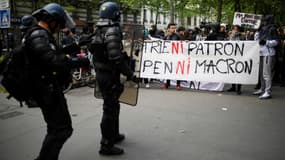 Des affrontements ont eu lieu à proximité de la place de la Bastille à Paris ce jeudi.