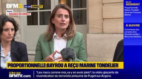 "Ce que le Premier ministre nous a dit à nous, n'est pas du tout ce qu'il a dit aux autres": Marine Tondelier s'exprime après sa réunion avec François Bayrou sur la proportionnelle