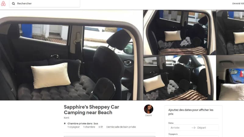 Cette Anglaise loue la banquette arrière de son Nissan Juke sur Airbnb.