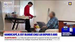 Nice: handicapé, un homme est bloqué depuis cinq ans chez lui