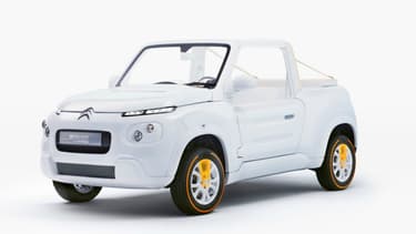 Un concept qui se verra de loin dans les allées du Palexpo: cette E-Mehari est totalement blanche.