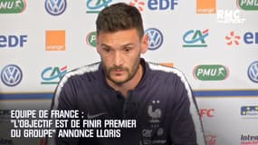 Equipe de France : "L’objectif est de finir premier du groupe" annonce Lloris