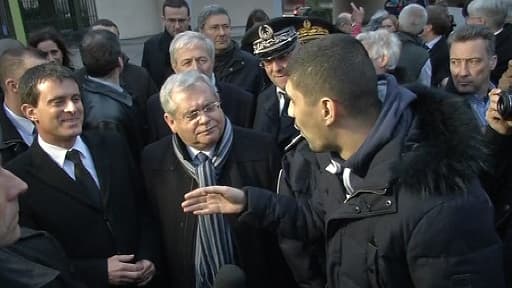 Manuel Valls à Aulnay-sous-Bois, le 6 janvier 2014.