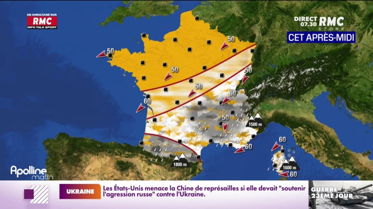 Votre météo du vendredi 18 mars 2022