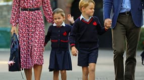 Charlotte et George, les enfants de Kate et William, font leur rentrée, le 5 septembre 2019.