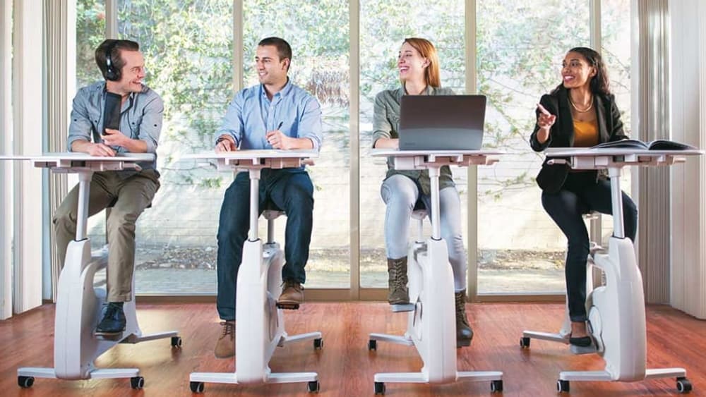 Le bureau/vélo de Tek Active