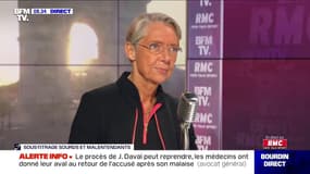 Elisabeth Borne face à Jean-Jacques Bourdin sur RMC