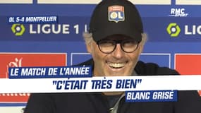 OL 5-4 Montpellier : "C'était très bien", Blanc électrisé par le match de l'année