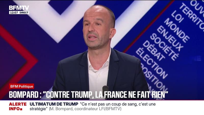 "Vous pensez que nous sommes encore alliés avec Les États-Unis?", questionne Manuel Bompard (LFI)