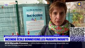 Marseille: les parents d'élèves de l'école Bonneveine inquiets après un incendie