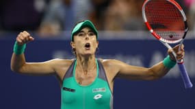 Alizé Cornet, lors du premier tour de l'US Open, le 30 août 2022