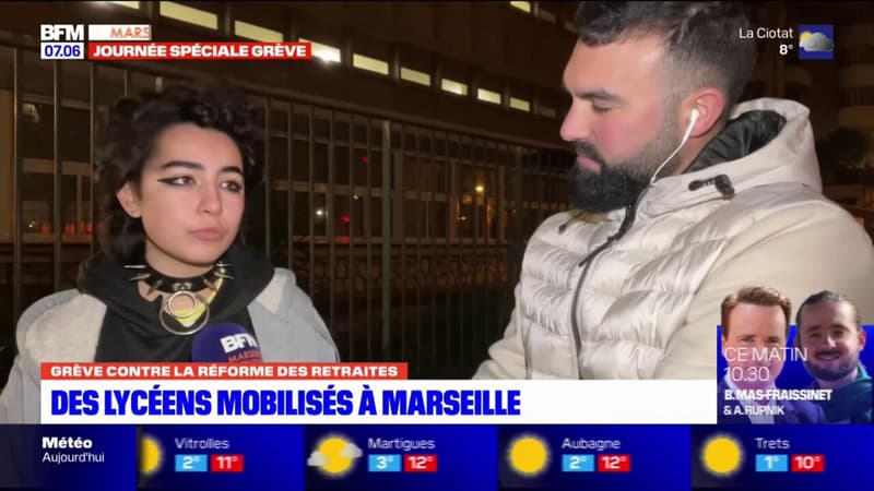 Grève du 7 février: une tentative de blocage en préparation au lycée Marie-Curie de Marseille