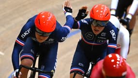 Clara Copponi et Victoire Berteau sur l'Américaine en février 2023