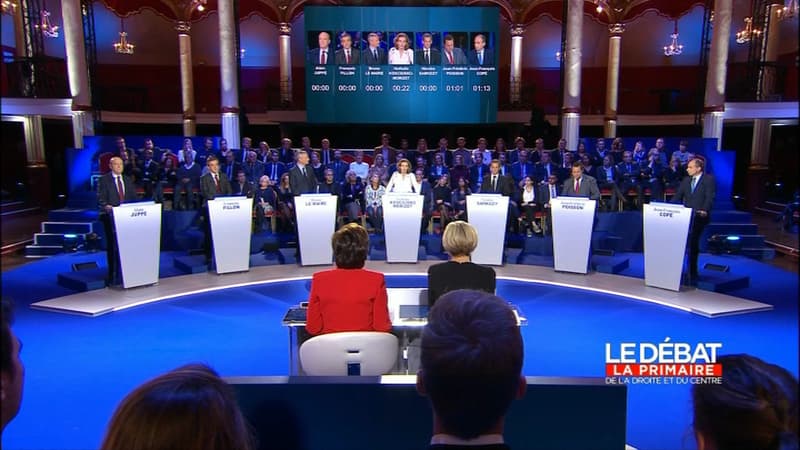 Les candidats à la primaire, jeudi soir