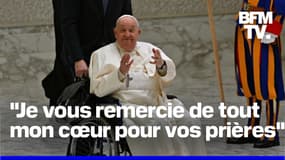 Le pape François s'exprime pour la première fois depuis son hospitalisation dans un message audio
