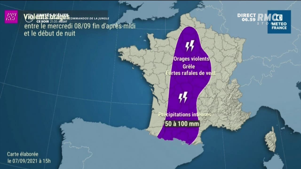 Alerte météo: 32 départements en vigilance orange pour risque d'orages Alerte météo: 32 départements en vigilance orange pour risque d'orages