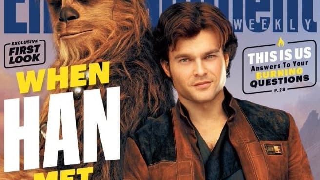 Alden Ehrenreich, dans la peau de Han Solo, en couverture d'"Entertainment Weekly"