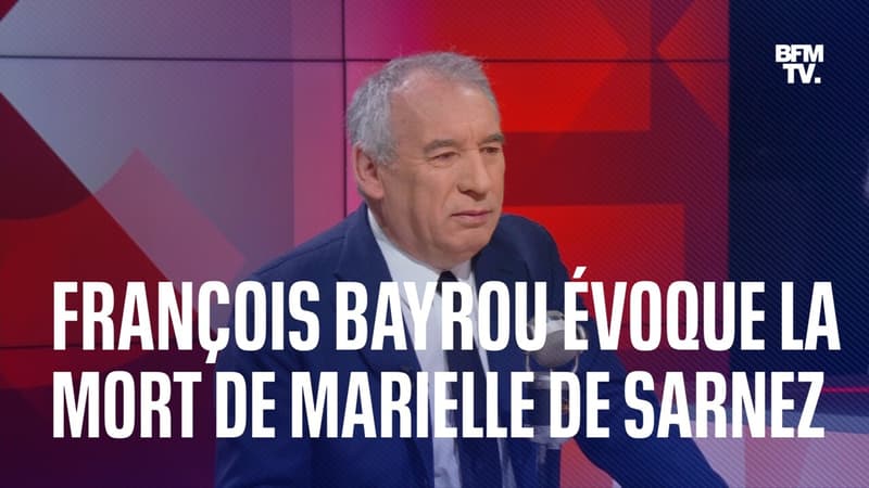 Interrogé sur l'affaire des assistants parlementaires du Modem, François Bayrou évoque la mort de Marielle de Sarnez