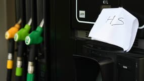 Une station-service à Quimper, dans le Finistère.