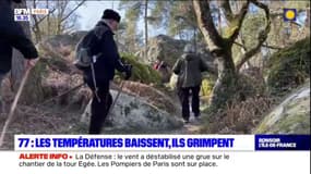 Île-de-France: l'escalade pour conjurer le froid