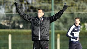 Gustavo Poyet à l'entraînement lorsqu'il entraînait Bordeaux