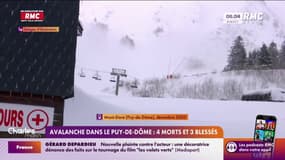 Avalanche dans le Puy-de-Dôme : 4 morts et 3 blessés