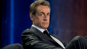 Nicolas Sarkozy le 11 mai 2015 lors d'un meeting à Pavillons-sous-bois, en Seine-Saint-Denis.
