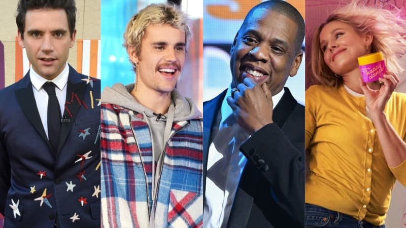 Mika, Justin Bieber, Jay-Z, Kristen Bell