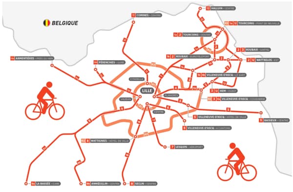 La Métropole européenne de Lille projette d’étendre son réseau Vélo Plus sur l’ensemble de son territoire.